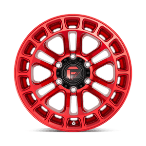 Fuel Offroad D719 HEATER Candy Red Machined 20x10 -18 6x139.7mm 106.1mm - Wheelwiz