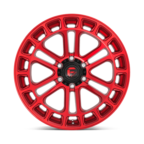 Fuel Offroad D719 HEATER Candy Red Machined 20x9 +1 6x139.7mm 78.1mm - Wheelwiz
