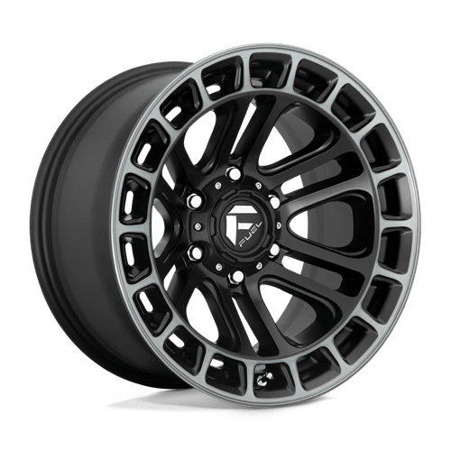 Fuel Offroad D720 HEATER Matte Black Ddt Machined 18x9 +1 6x139.7mm 106.1mm - Wheelwiz