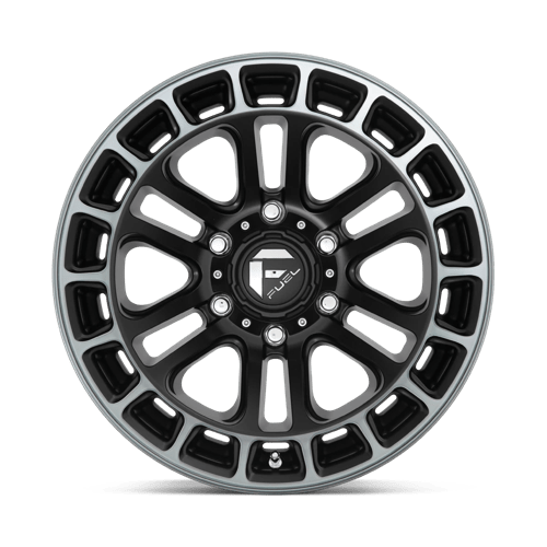 Fuel Offroad D720 HEATER Matte Black Ddt Machined 18x9 +1 6x139.7mm 106.1mm - Wheelwiz