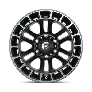 Fuel Offroad D720 HEATER Matte Black Ddt Machined 18x9 +1 6x139.7mm 106.1mm - Wheelwiz