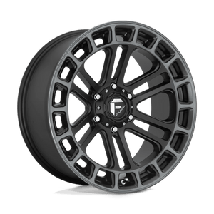 Fuel Offroad D720 HEATER Matte Black Ddt Machined 20x9 +1 6x139.7mm 78.1mm - Wheelwiz