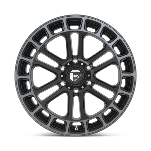 Fuel Offroad D720 HEATER Matte Black Ddt Machined 20x9 +1 6x139.7mm 78.1mm - Wheelwiz