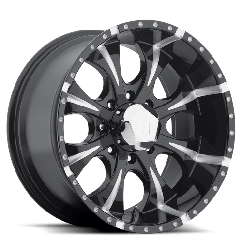 Helo HE791 MAXX Gloss Black Milled 18x9 -12 5x127mm 78.1mm - WheelWiz