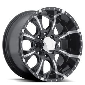 Helo HE791 MAXX Gloss Black Milled 18x9 -12 5x127mm 78.1mm - WheelWiz