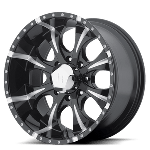 Helo HE791 MAXX Gloss Black Milled 16x8 00 5x114.3mm 72.6mm - WheelWiz