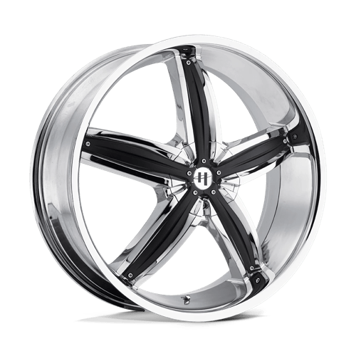 Helo HE844 Chrome Plated With Gloss Black Accents 20x8 +38 5x108|5x114.3mm 72.6mm - WheelWiz
