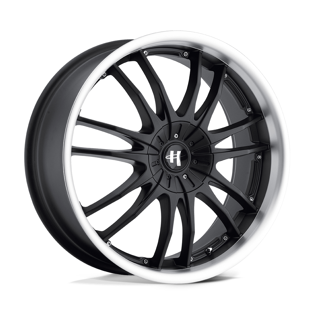 Helo HE845 Gloss Black Machined 17x7.5 +42 5x114.3|5x120.65mm 72.6mm - WheelWiz