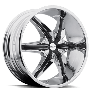 Helo HE866 Chrome Plated With Gloss Black Accents 24x9.5 +10 6x135|6x139.7mm 106.1mm - WheelWiz