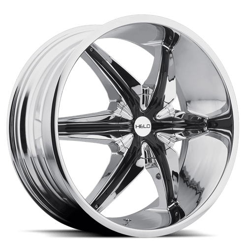 Helo HE866 Chrome Plated With Gloss Black Accents 20x8.5 +10 5x139.7mm 108mm - WheelWiz