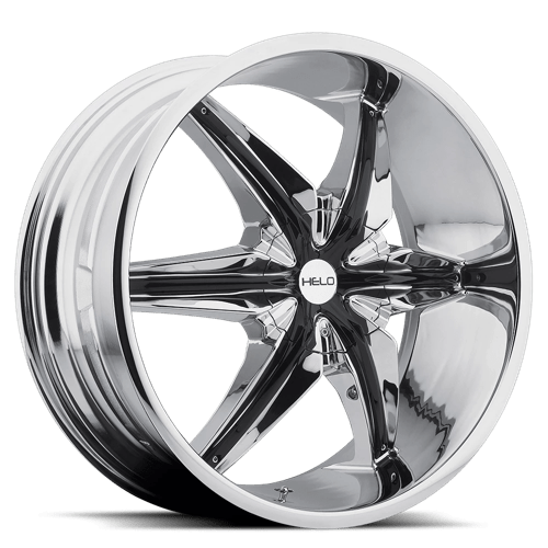 Helo HE866 Chrome W/ Gloss Black Accents 22x9.5 +35 5x112mm 72.6mm