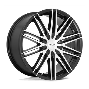 Helo HE880 Gloss Black Machined Face 20x8.5 +42 5x115|5x120mm 74.1mm - WheelWiz