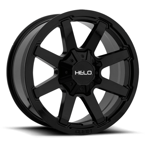Helo HE909 Gloss Black 17x9 +18 6x135|6x139.7mm 106.1mm - WheelWiz