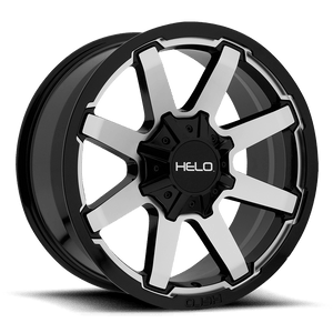 Helo HE909 Gloss Black Machined 20x9 00 6x135|6x139.7mm 106.1mm - WheelWiz