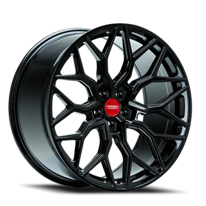 Vossen HF2 Gloss Black 24x10 +22 5x114.3mm 70.6mm