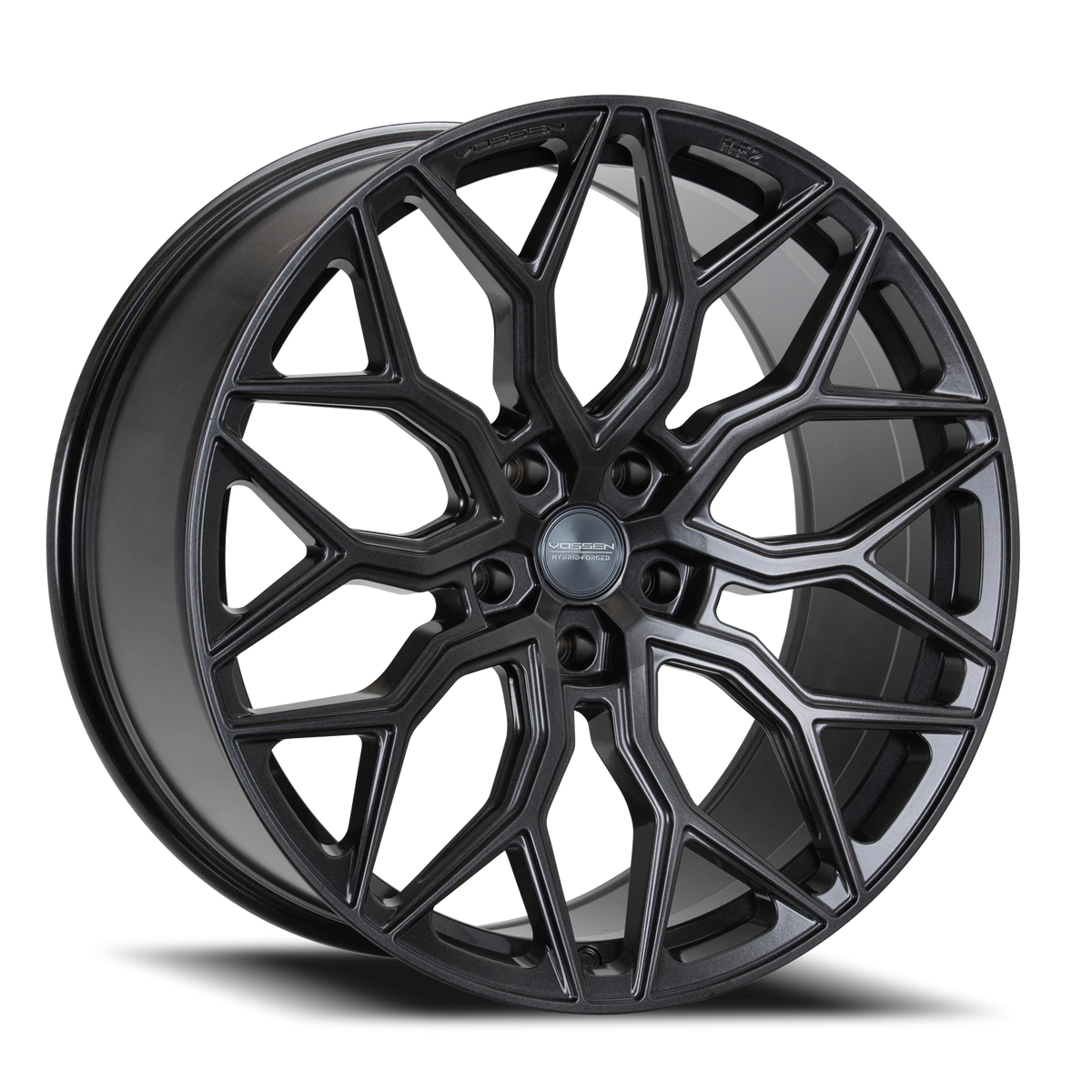 Vossen HF2 Tinted Matte Gunmetal 19x9.5 +45 5x112mm 66.5mm - Wheelwiz