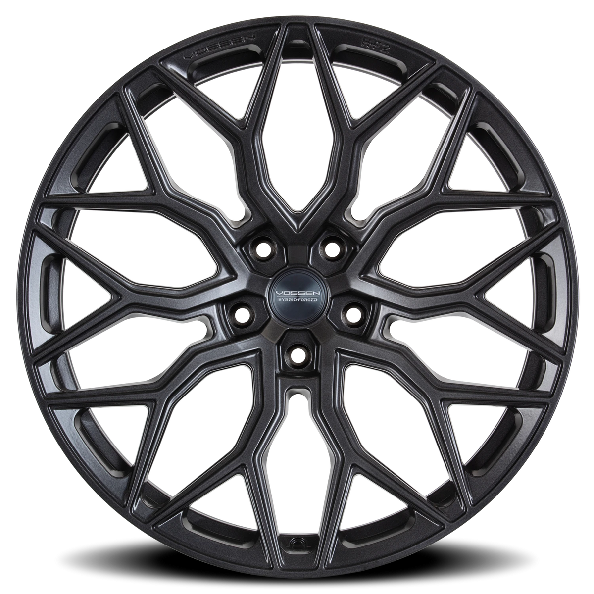 Vossen HF2 Tinted Matte Gunmetal 22x10.5 +42 5x112mm 66.5mm - Wheelwiz