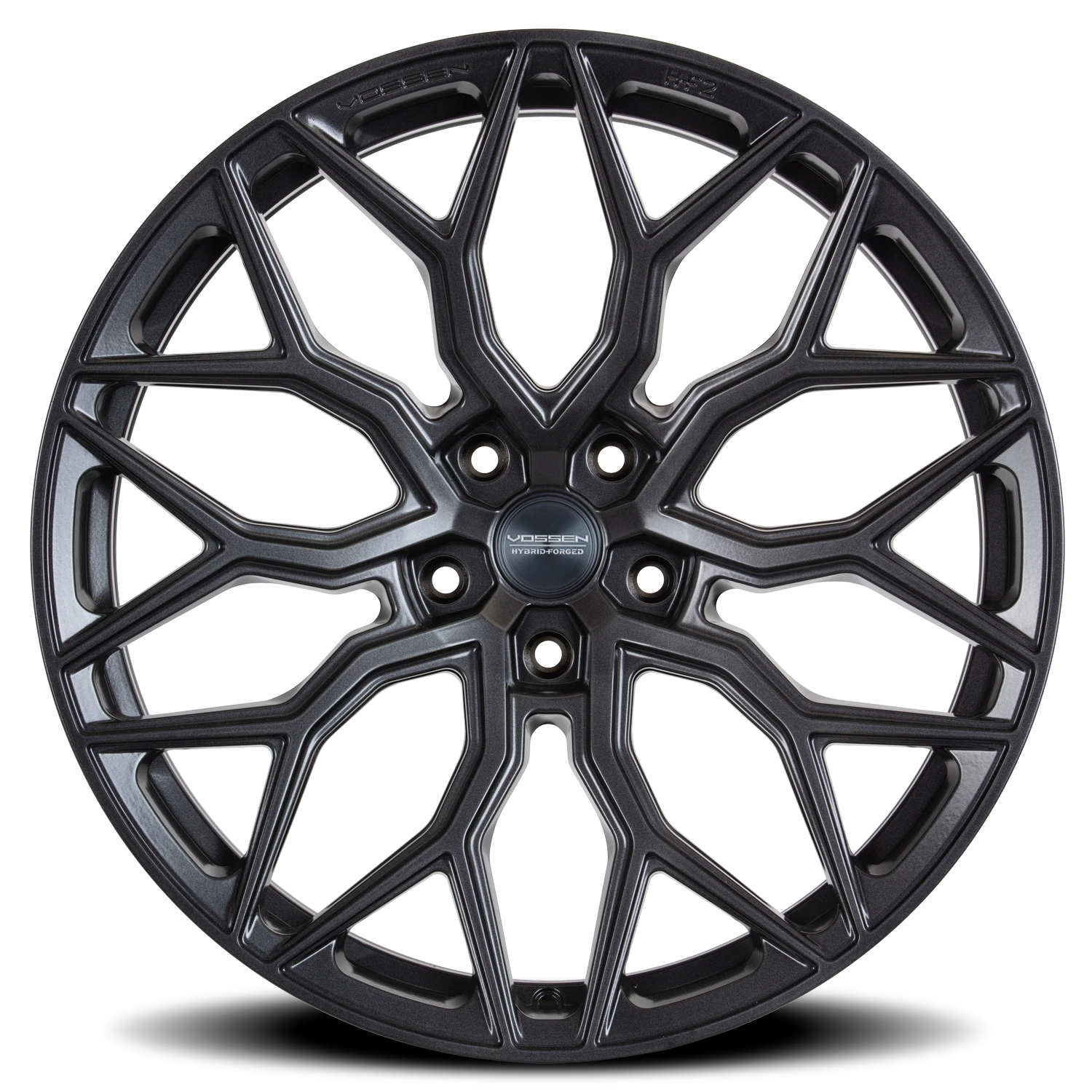 Vossen HF2 Tinted Matte Gunmetal 19x9.5 +40 5x120mm 72.56mm - Wheelwiz
