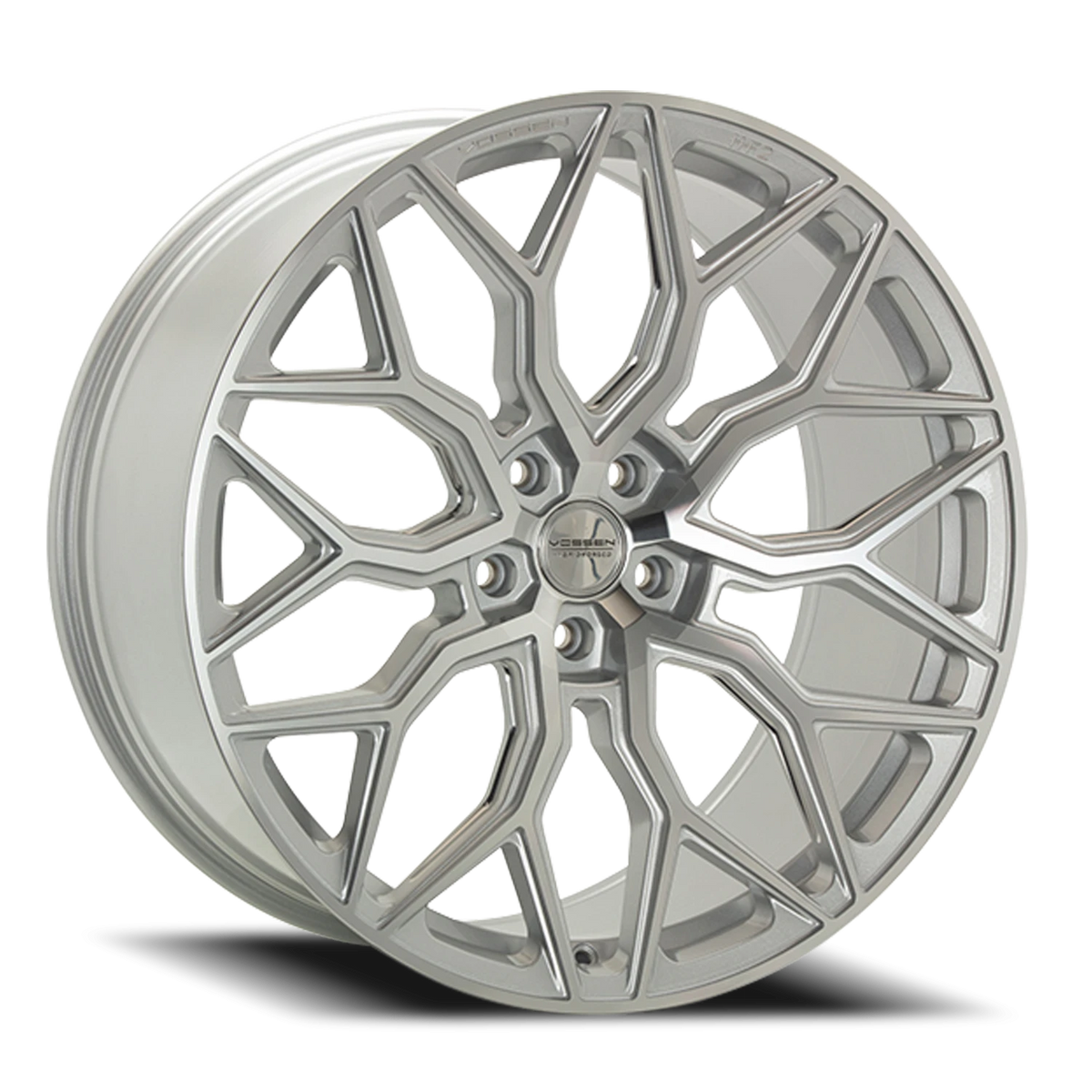 Vossen HF2 Silver Polished 24x10 +32 5x120mm 72.56mm