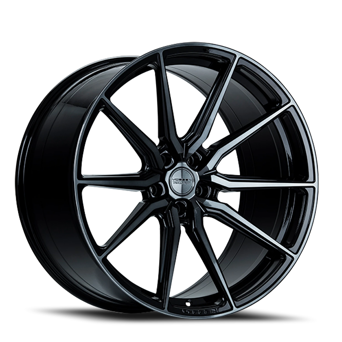 Vossen HF3 Double Tinted Gloss Black 20x9 +25 5x112mm 66.5mm - Wheelwiz