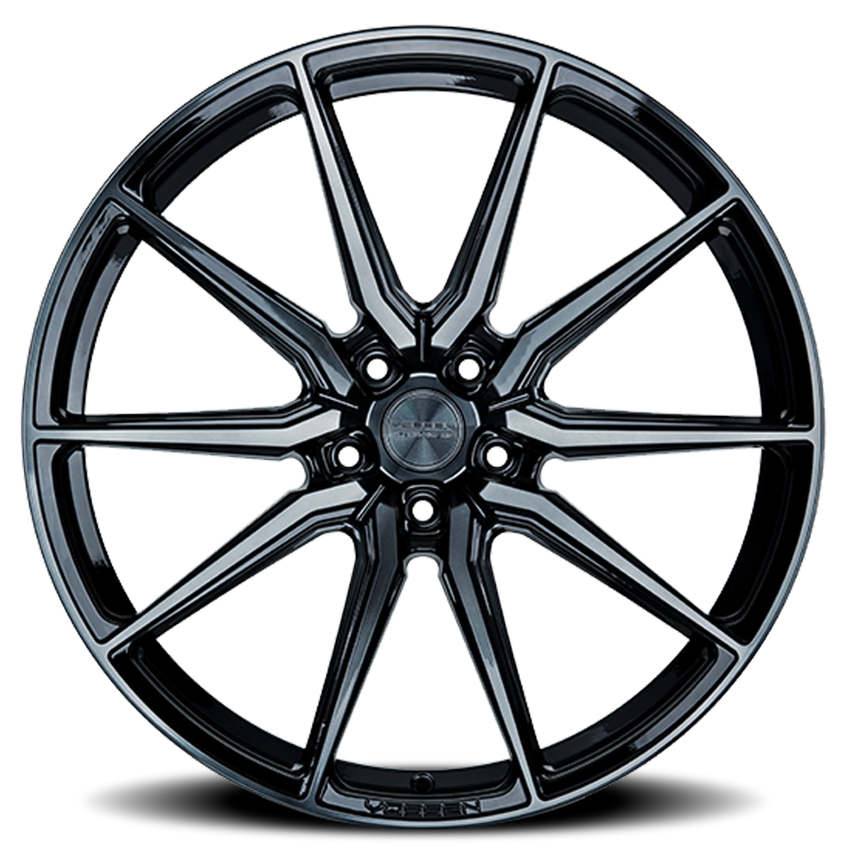 Vossen HF3 Double Tinted Gloss Black 22x9 +30 5x120mm 72.56mm - Wheelwiz