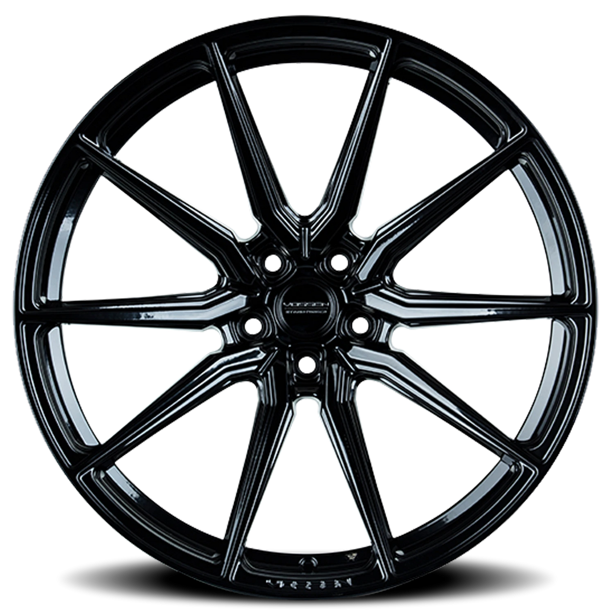 Vossen HF3 Gloss Black 20x10 -18 5x127mm 71.5mm