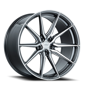 Vossen HF3 Gloss Graphite Polished 19x8.5 +45 5x112mm 66.5mm - Wheelwiz
