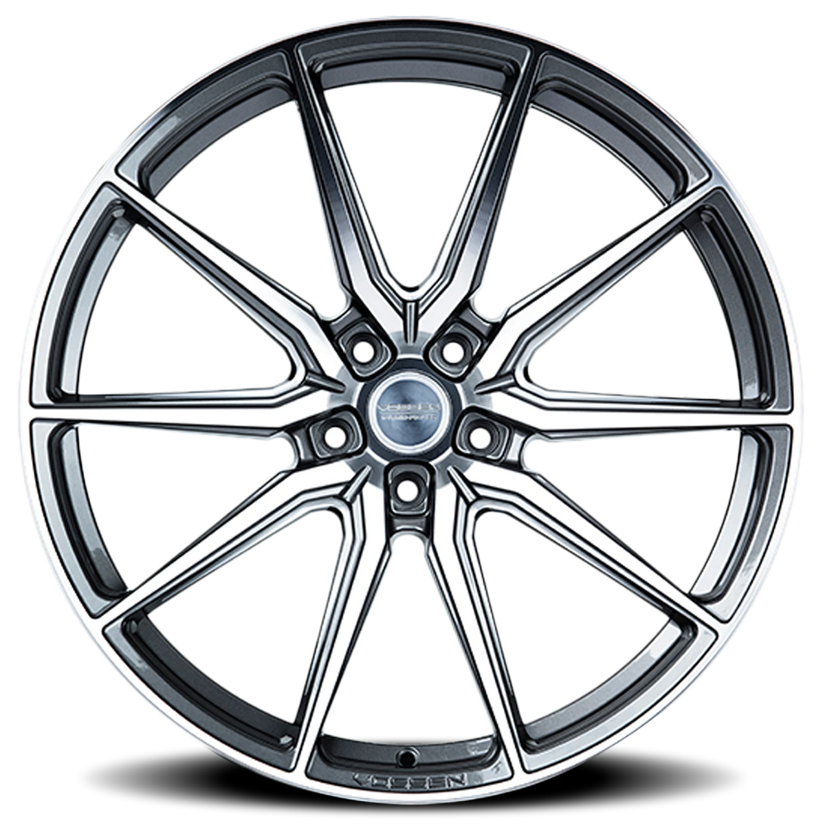 Vossen HF3 Gloss Graphite Polished 19x8.5 +40 5x112mm 66.5mm - Wheelwiz
