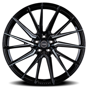 Vossen HF4T Tinted Gloss Black 20x10 +45 5x120mm 72.56mm - Wheelwiz