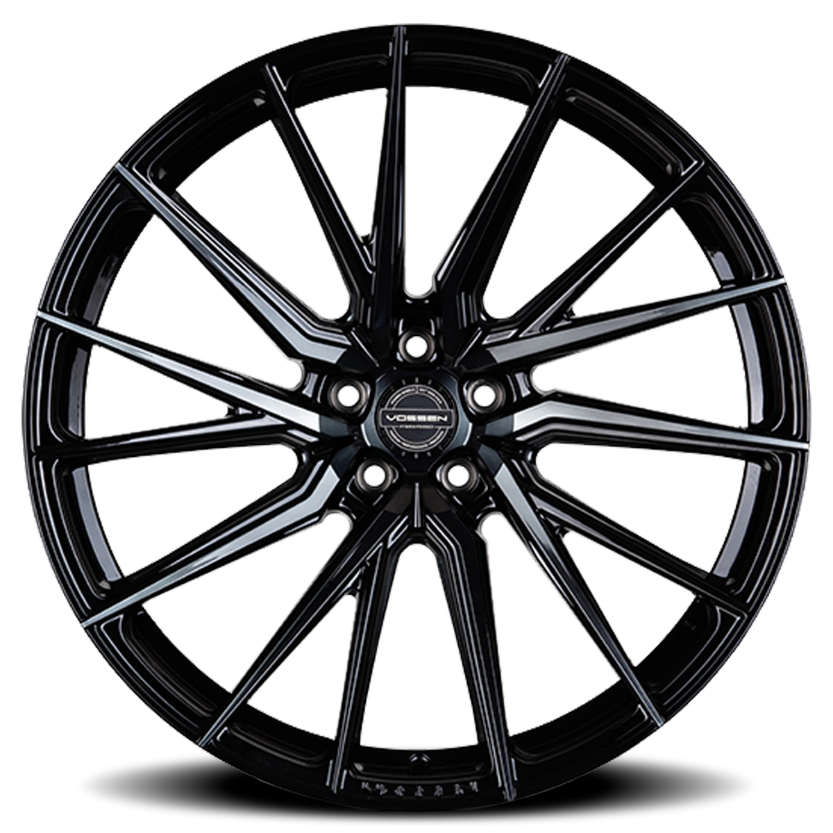 Vossen HF4T Tinted Gloss Black 20x10 +45 5x120mm 72.56mm - Wheelwiz