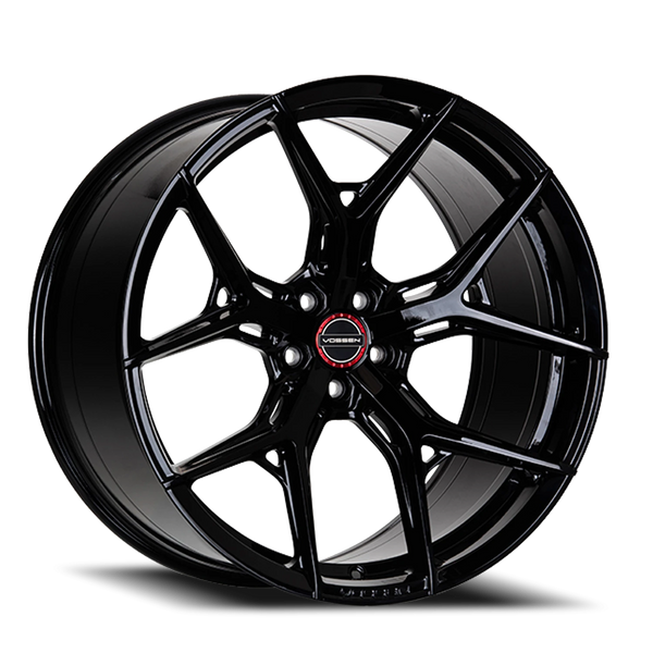 Vossen HF5 Gloss Black 20x8.5 +40 5x112mm 66.5mm– Wheelwiz
