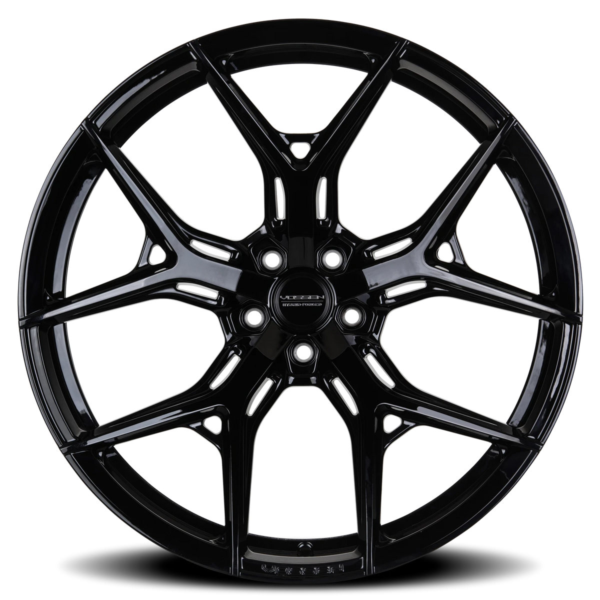 Vossen HF5 Gloss Black 22x10 -18 5x127mm 71.5mm