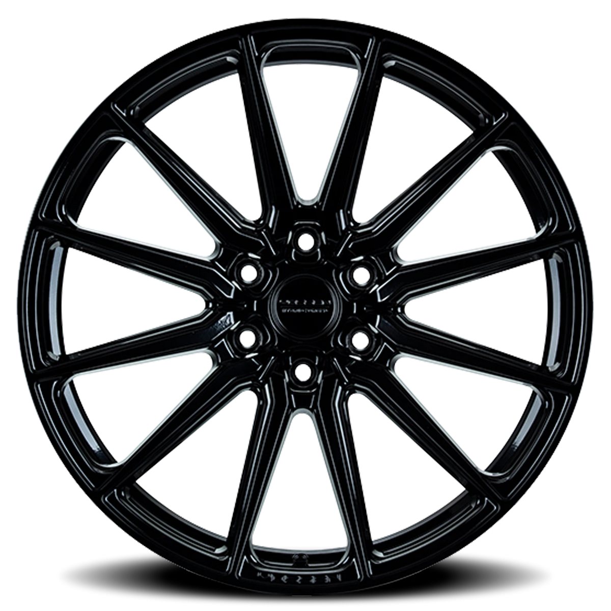 Vossen HF6-1 Gloss Black 22x9.5 +30 6x135mm 87.1mm - Wheelwiz