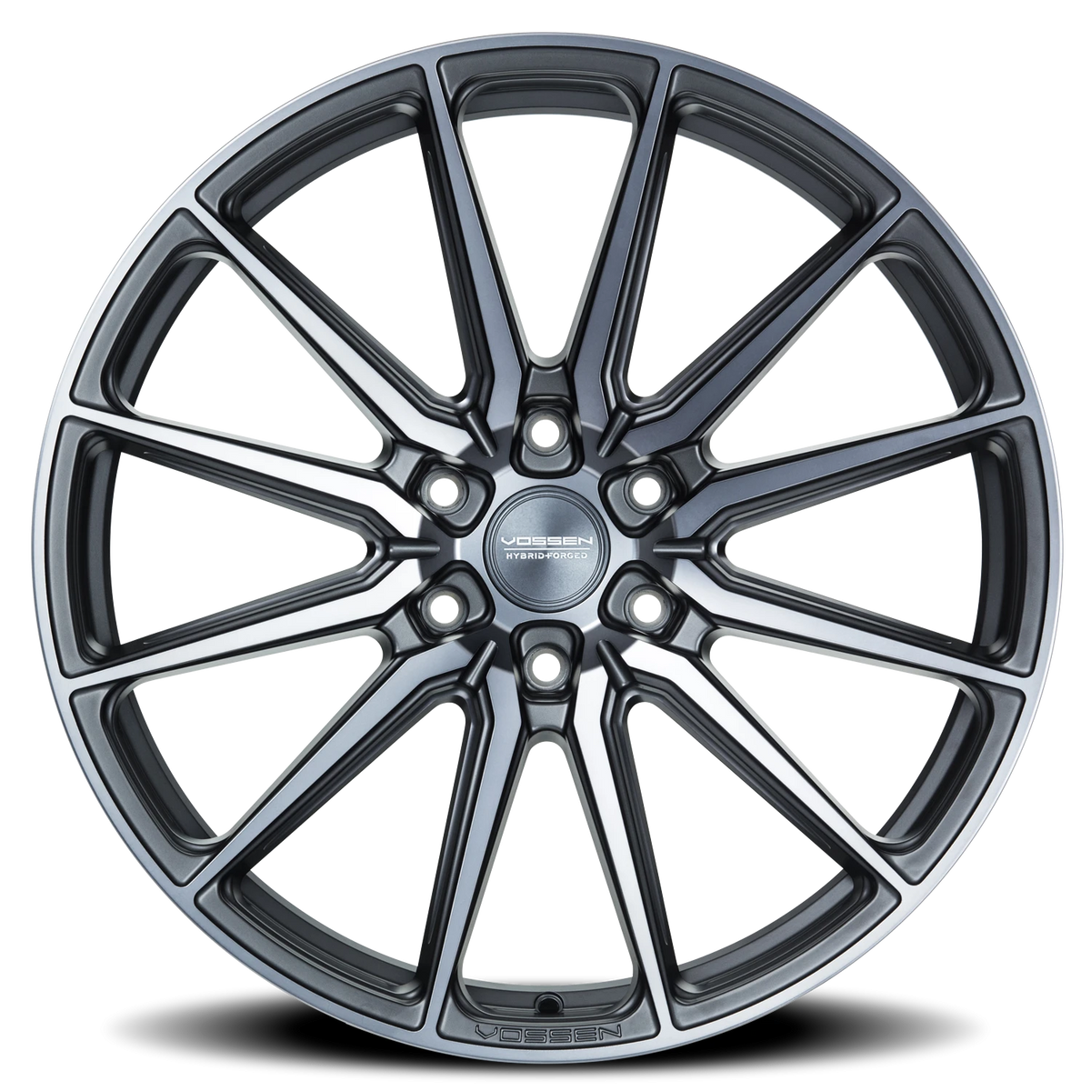 Vossen HF6-1 Tinted Matte Gunmetal 22x9.5 +20 6x139.7mm 106.1mm - Wheelwiz