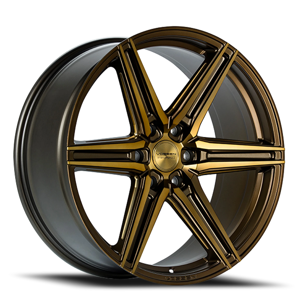 Vossen HF6-2 Tinted Matte Bronze 24x10 +25 6x139.7mm 106.1mm - Wheelwiz