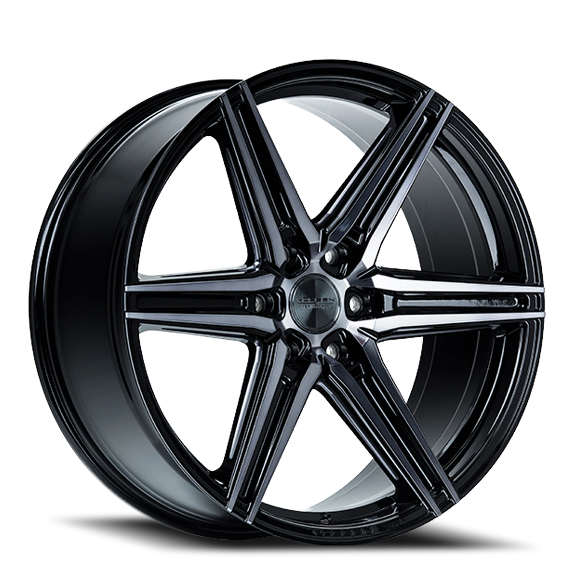 Vossen HF6-2 Tinted Gloss Black 22x9.5 +20 6x139.7mm 106.1mm - Wheelwiz