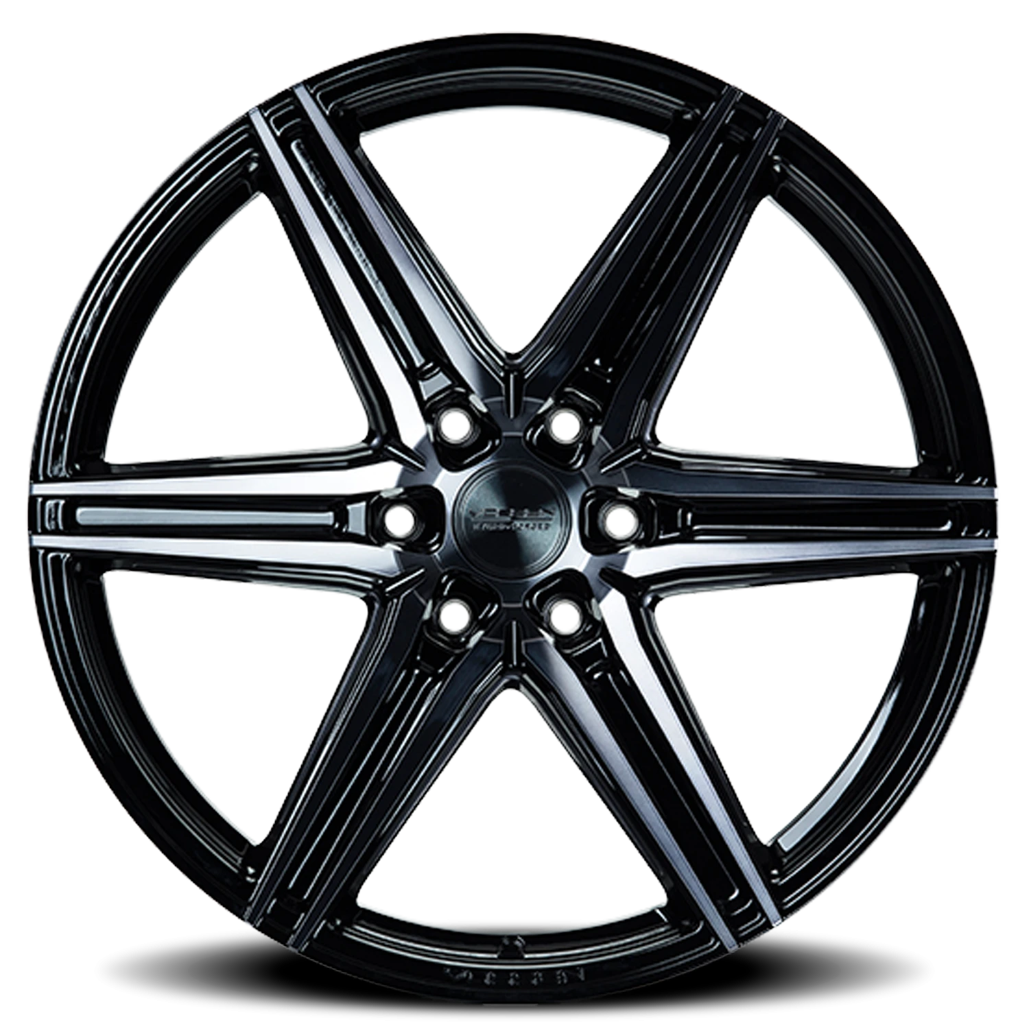 Vossen HF6-2 Tinted Gloss Black 22x9.5 +20 6x139.7mm 106.1mm - Wheelwiz