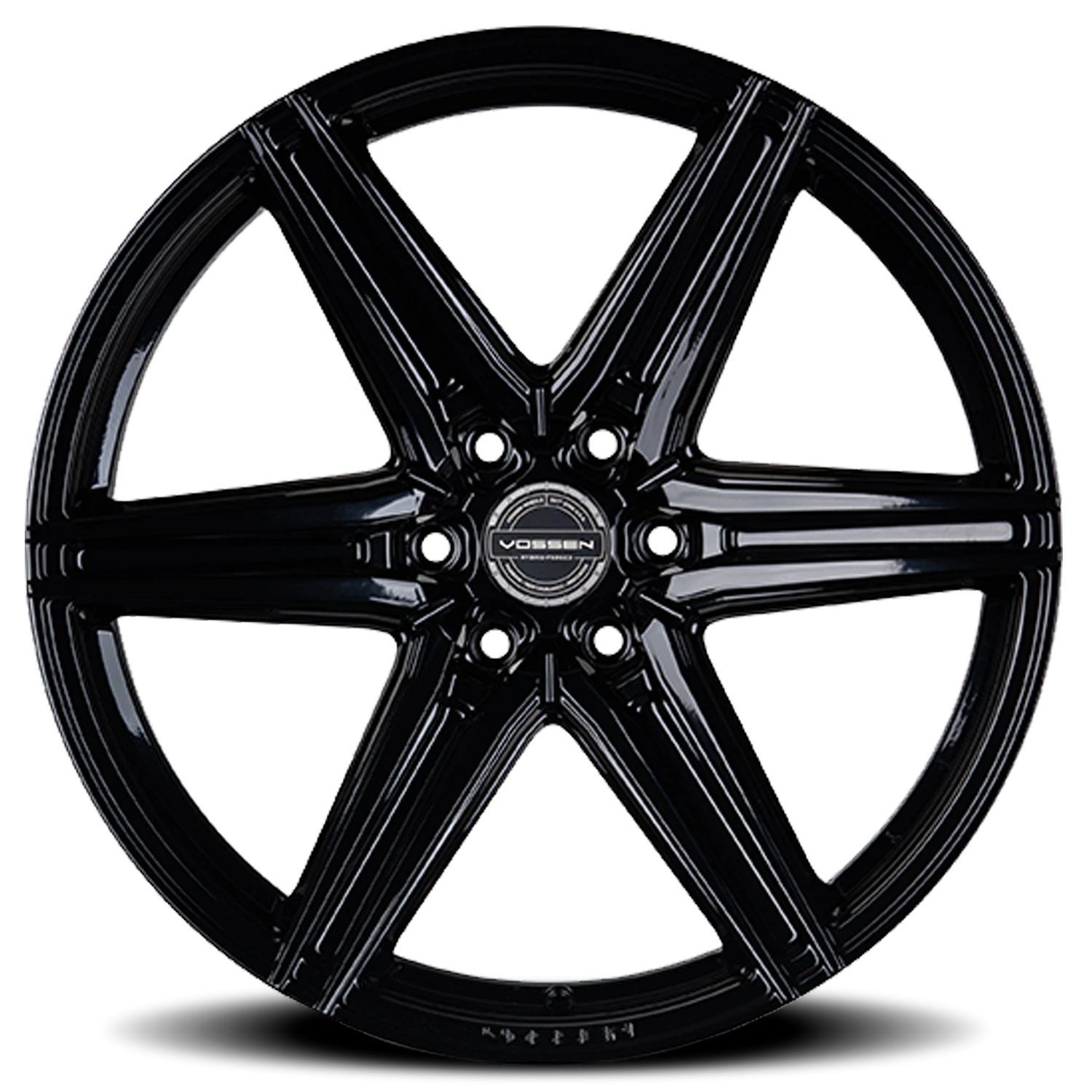Vossen HF6-2 Gloss Black 22x9.5 +20 6x135mm 87.1mm