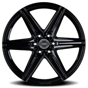 Vossen HF6-2 Gloss Black 22x9.5 +20 6x135mm 87.1mm