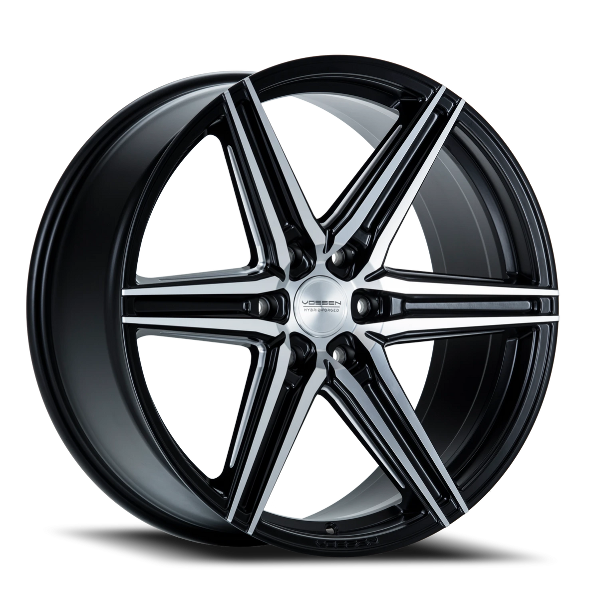 Vossen HF6-2 Brushed Matte Black 24x10 +25 6x139.7mm 106.1mm - Wheelwiz