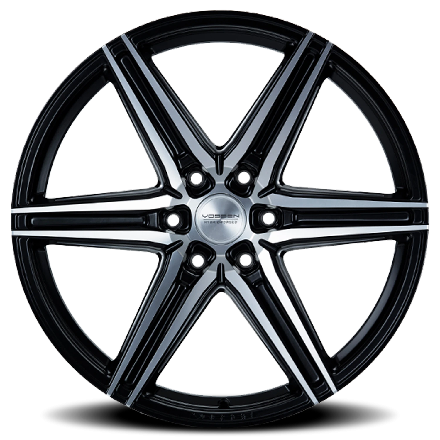 Vossen HF6-2 Brushed Matte Black 24x10 +25 6x139.7mm 106.1mm - Wheelwiz