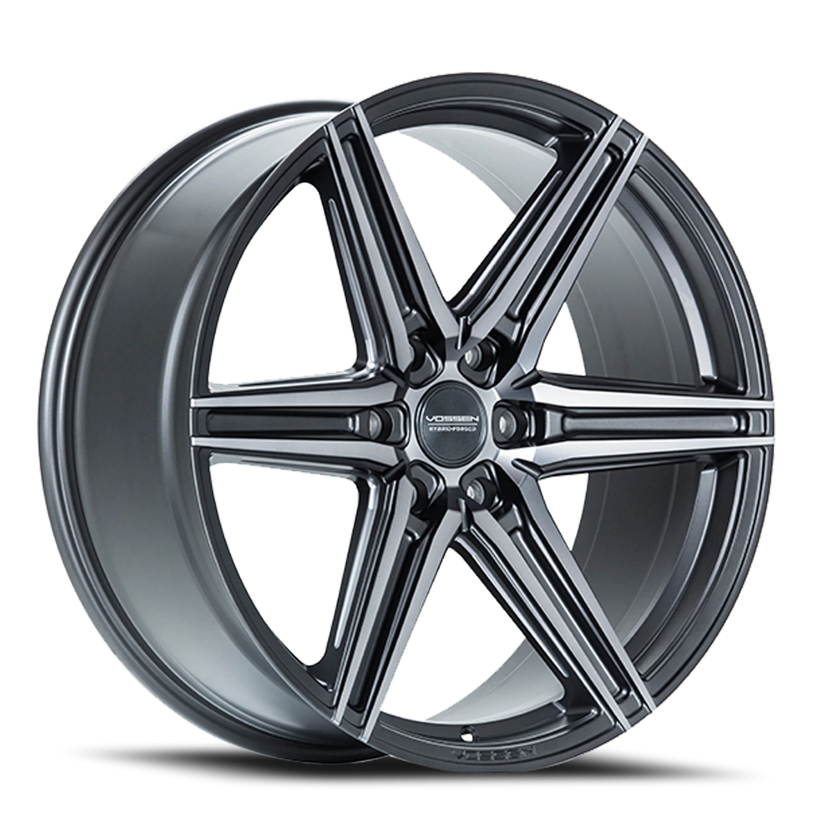 Vossen HF6-2 Tinted Matte Gunmetal 20x9.5 +15 6x135mm 87.1mm - Wheelwiz