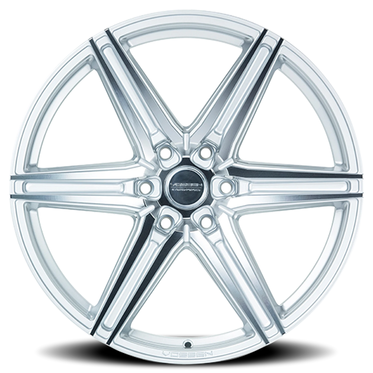 Vossen HF6-2 Silver Polished 20x9.5 +15 6x135mm 87.1mm - Wheelwiz