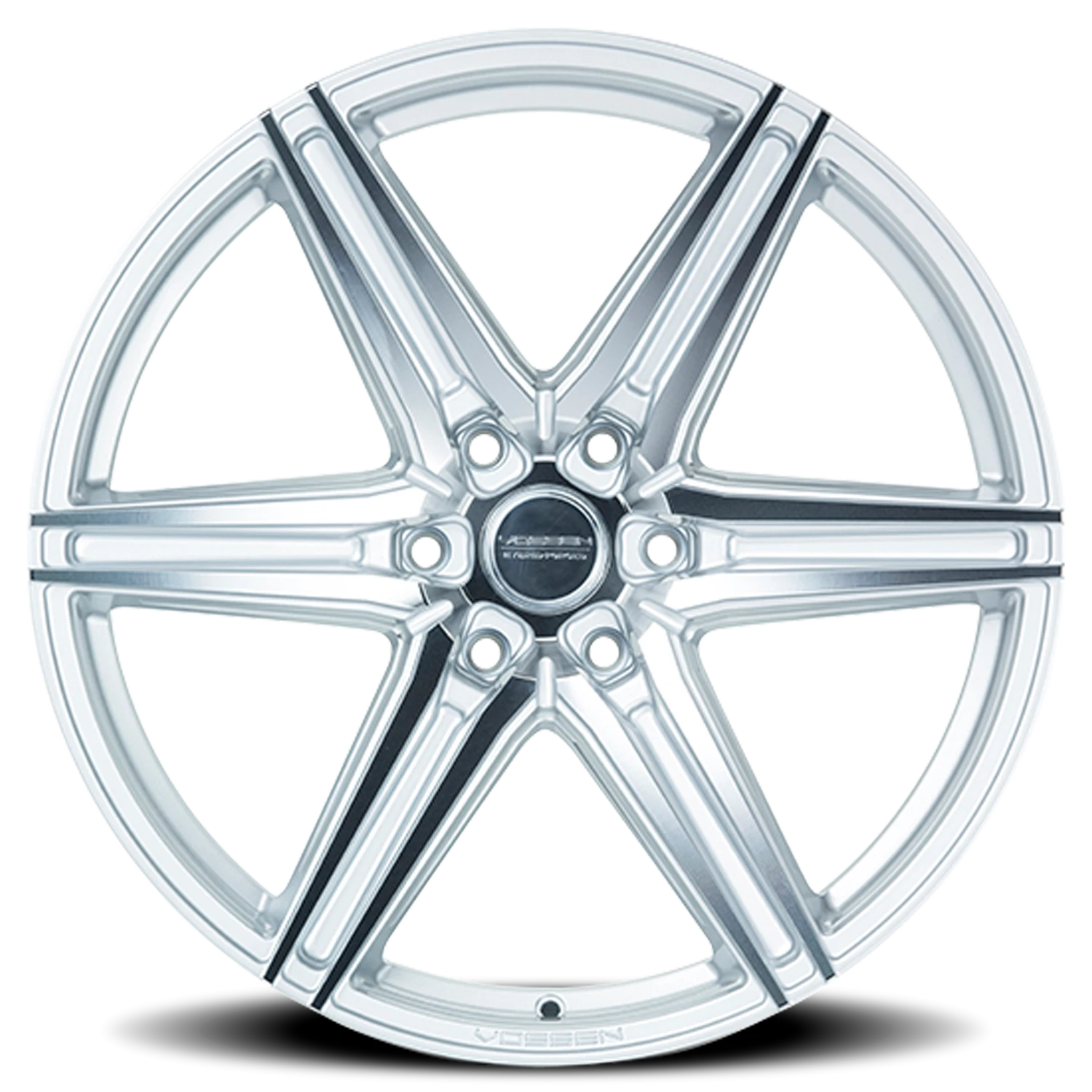 Vossen HF6-2 Silver Polished 20x9.5 +15 6x139.7mm 106.1mm - Wheelwiz