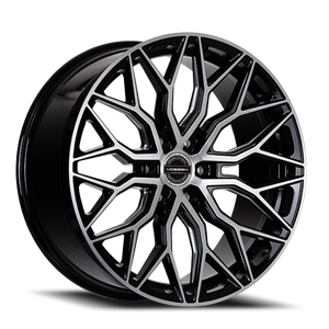 Vossen HF6-3 Brushed Gloss Black 20x9.5 +15 6x135mm 87.1mm - Wheelwiz