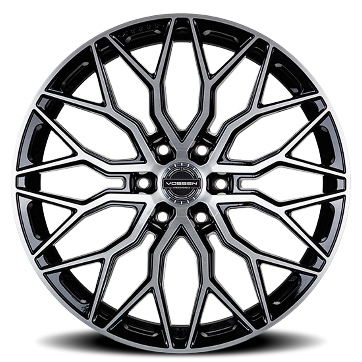 Vossen HF6-3 Brushed Gloss Black 20x9.5 +15 6x135mm 87.1mm - Wheelwiz