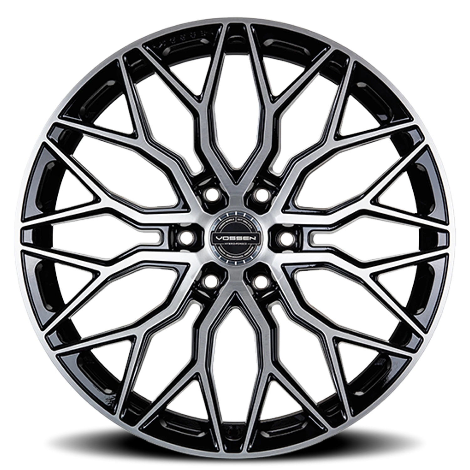 Vossen HF6-3 Brushed Gloss Black 20x9.5 +15 6x135mm 87.1mm - Wheelwiz