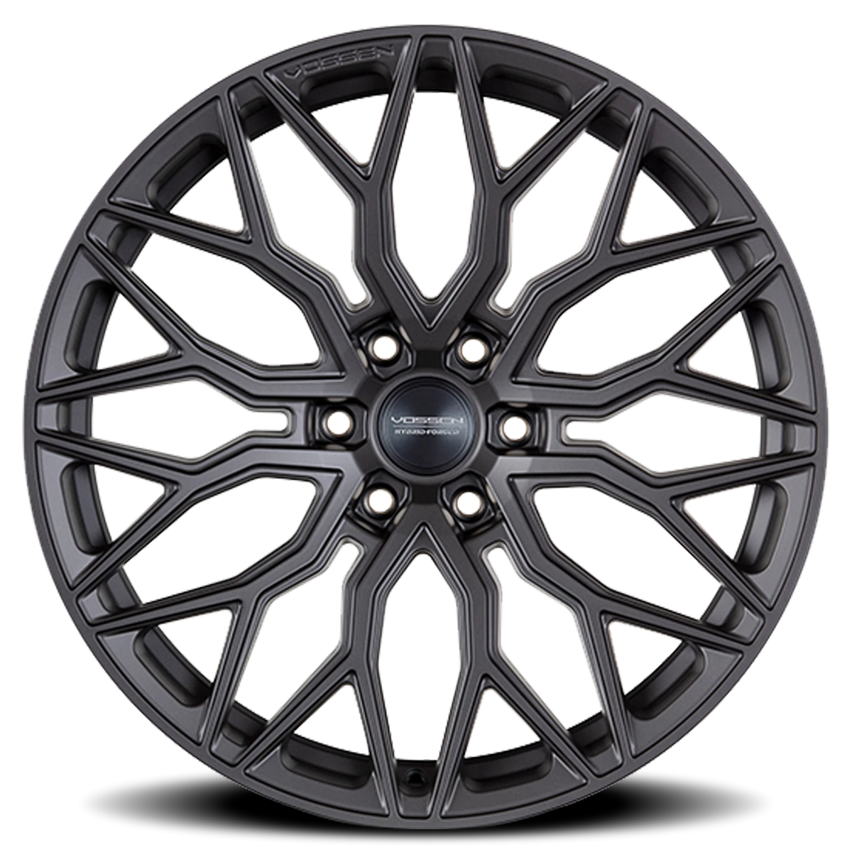 Vossen HF6-3 Tinted Matte Gunmetal 24x10 +25 6x139.7mm 106.1mm