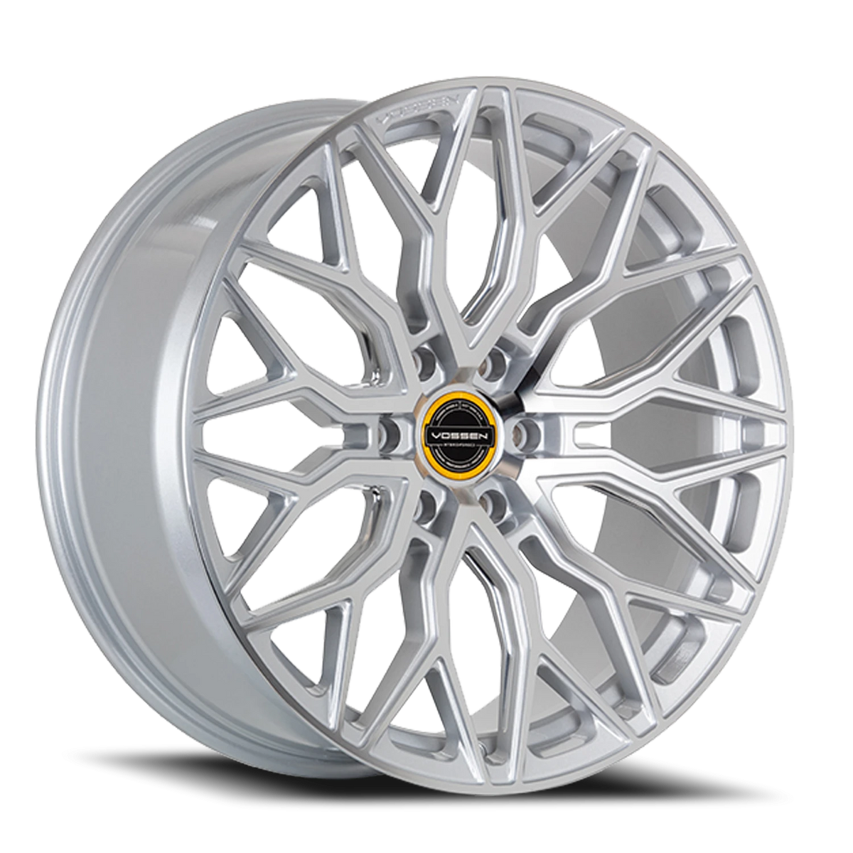 Vossen HF6-3 Silver Polished 22x9.5 +20 6x135mm 87.1mm - Wheelwiz