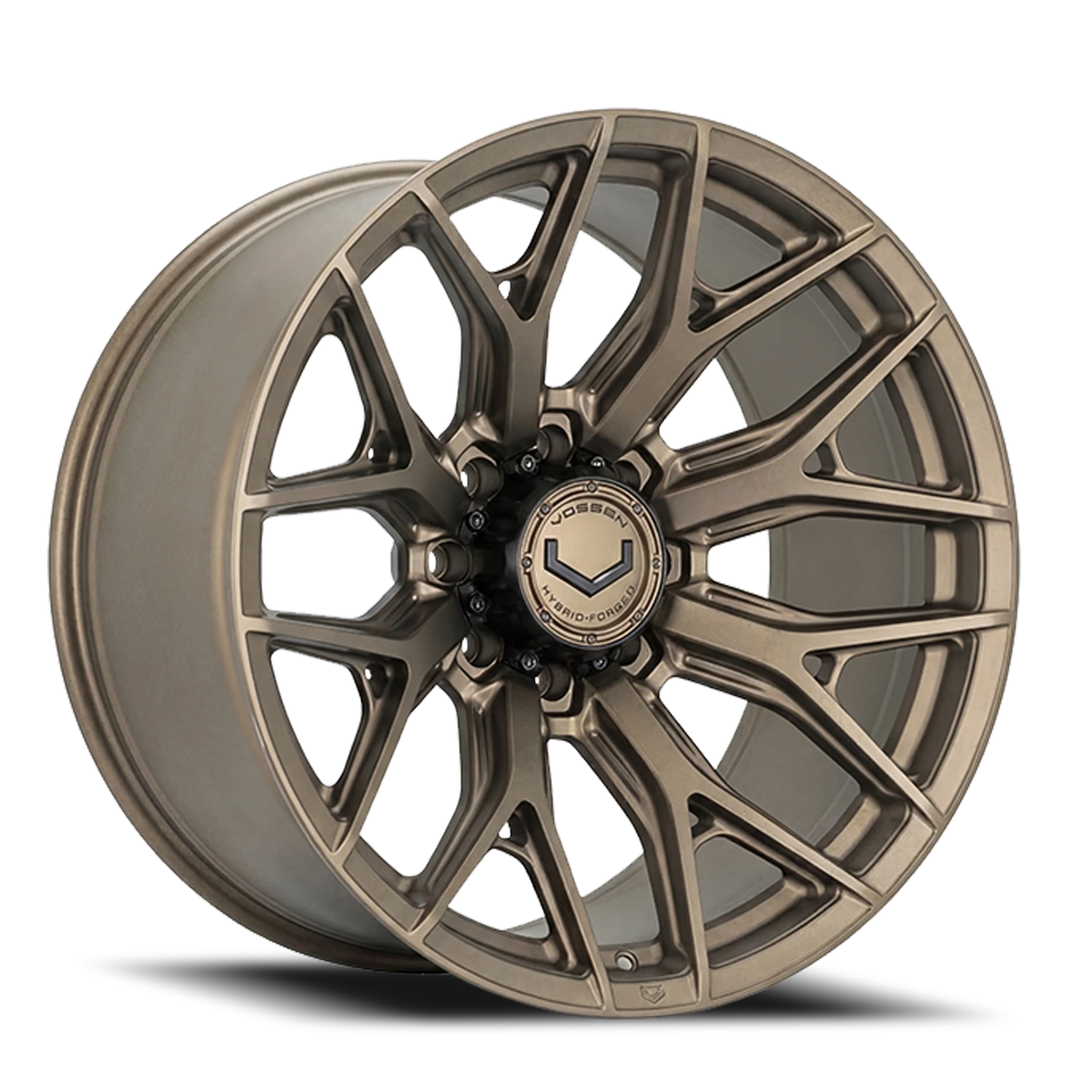 Vossen HF6-4 Terra Bronze 22x12 -44 8x180mm 124.3mm - Wheelwiz